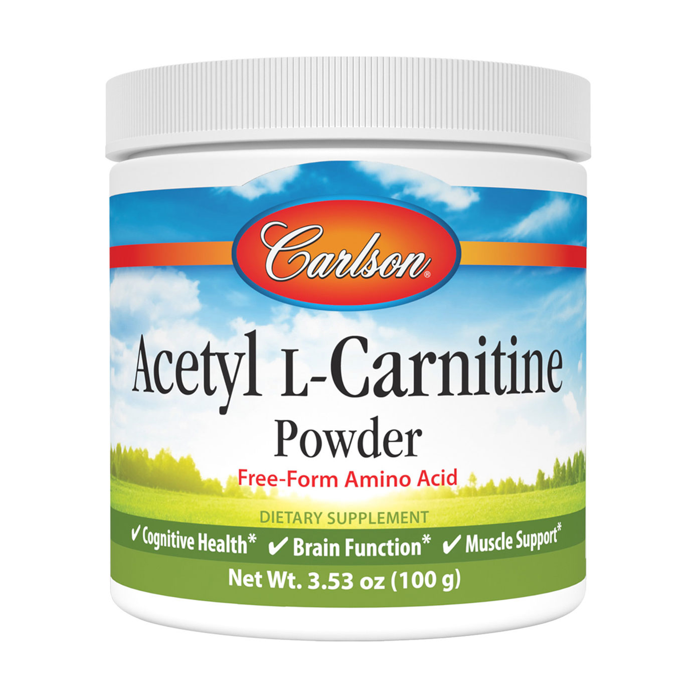 Ацетил-L-Карнітин Carlson Labs Acetyl-L-Carnitine в порошку, 100 г