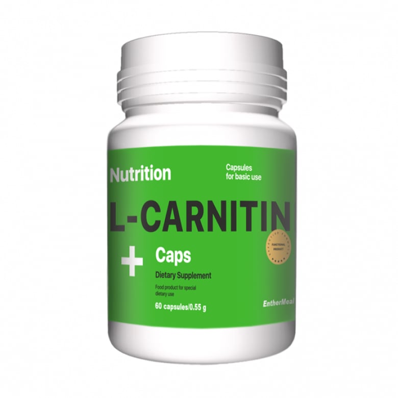 L-Карнітин AB PRO EntherMeal L-Carnitine + Caps, 60 капсул